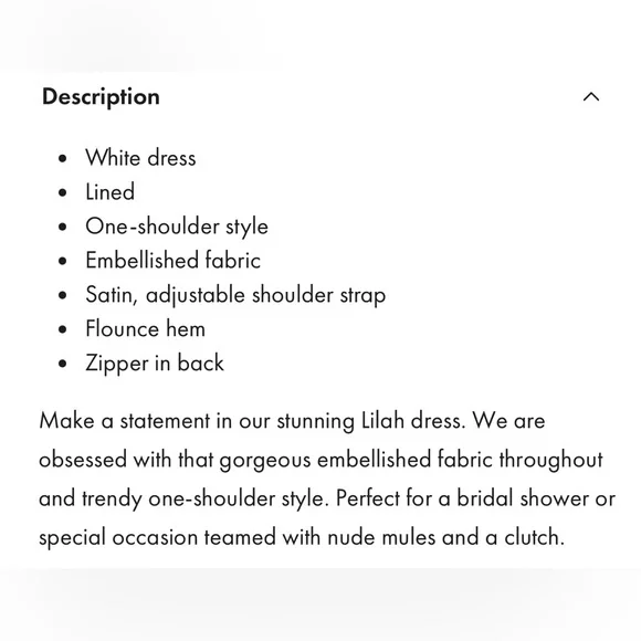 SELFIE LESLIE NWT LILAH ONE SHOULDER EMBELLISHED DRESS - Picture 7 of 9